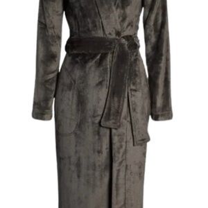 UGG Luxurious Charcoal Robe Marlow size L NWOT